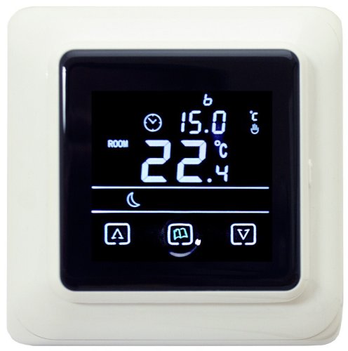 Терморегулятор сенсорный Warmlife BW датчик воздуха 3,6кВт 16А белый фото Терморегулятор сенсорный Warmlife BW датчик воздуха 3,6кВт 16А белый картинка